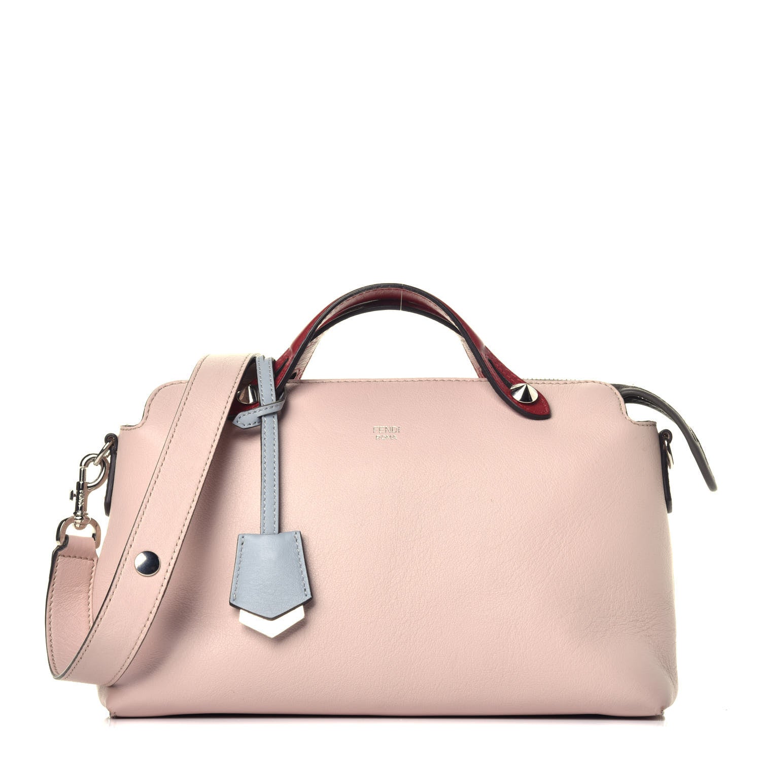 Fendi Vitello Dolce 4 Color Medium By The Way Boston Bag Soap Polvere Multicolor 1 of 10