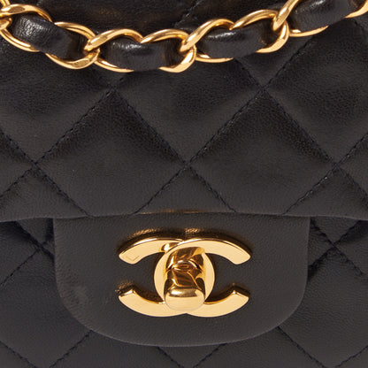 Chanel Lambskin Quilted Small Double Flap Black 8 of 10