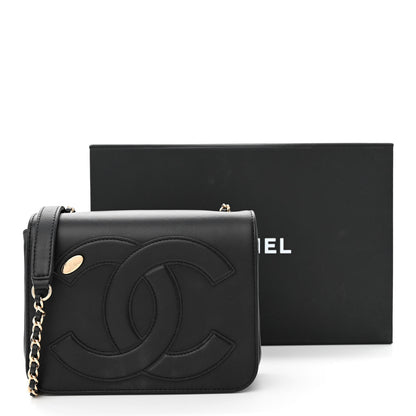 Chanel Lambskin CC Mania Flap Bag Black 11 of 11