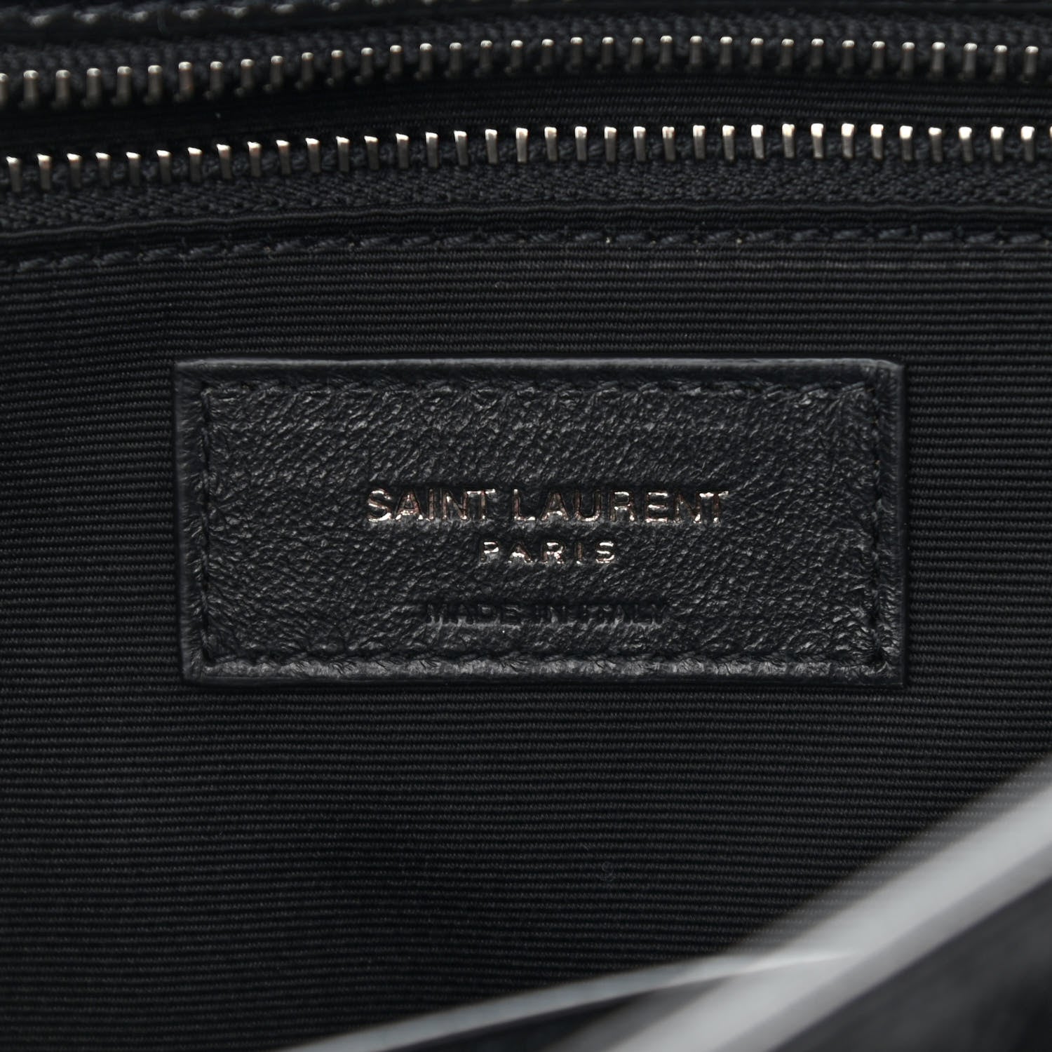 Saint Laurent Crinkled Calfskin Matelasse Monogram Large Niki Chain Satchel Black 6 of 12