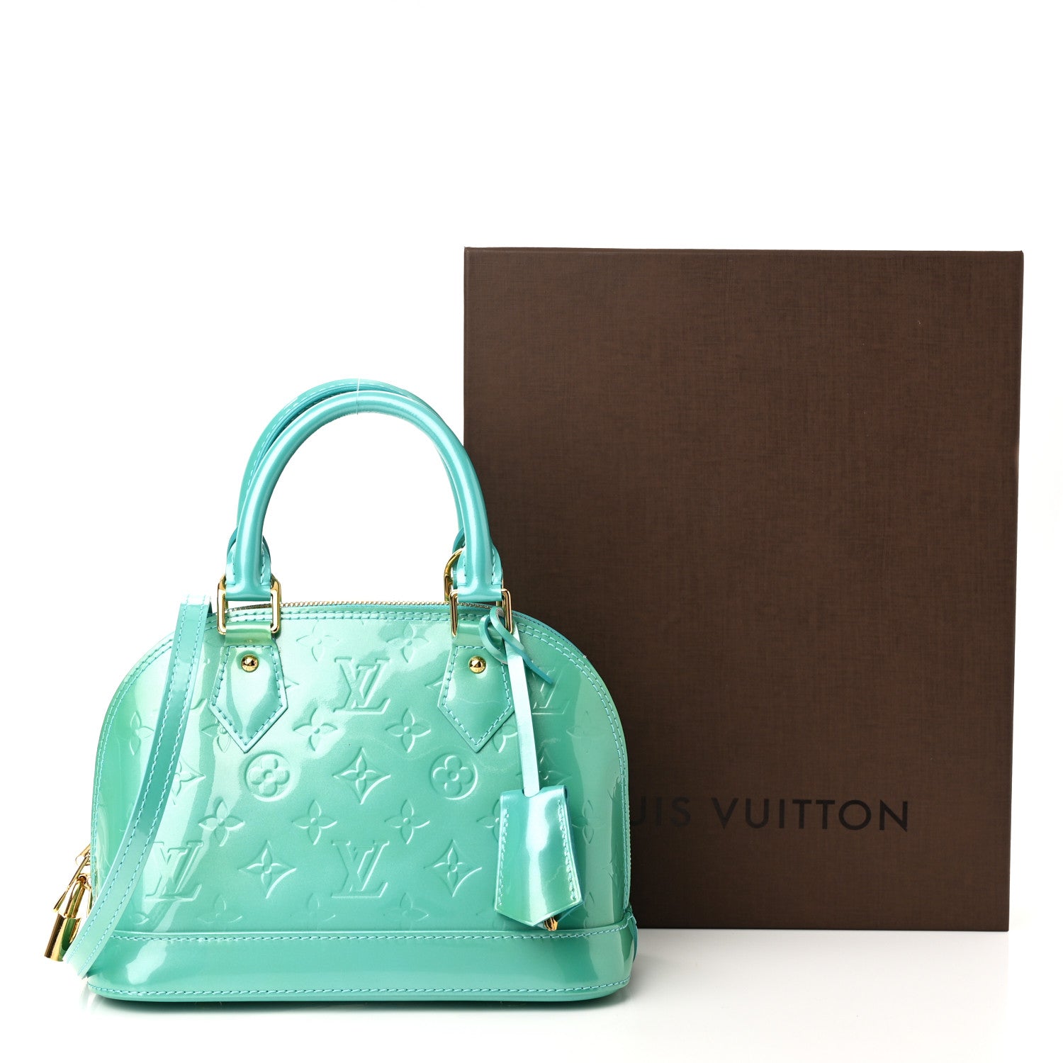 Louis Vuitton Vernis Alma BB Turquoise 10 of 10