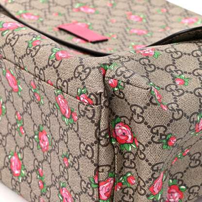 Gucci GG Supreme Monogram Rose Bud Diaper Bag Pink 11 of 12