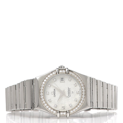Omega Stainless Steel Diamond Bezel Mother of Pearl 25mm Constellation Quartz Watch 1498.75.00 3 of 7