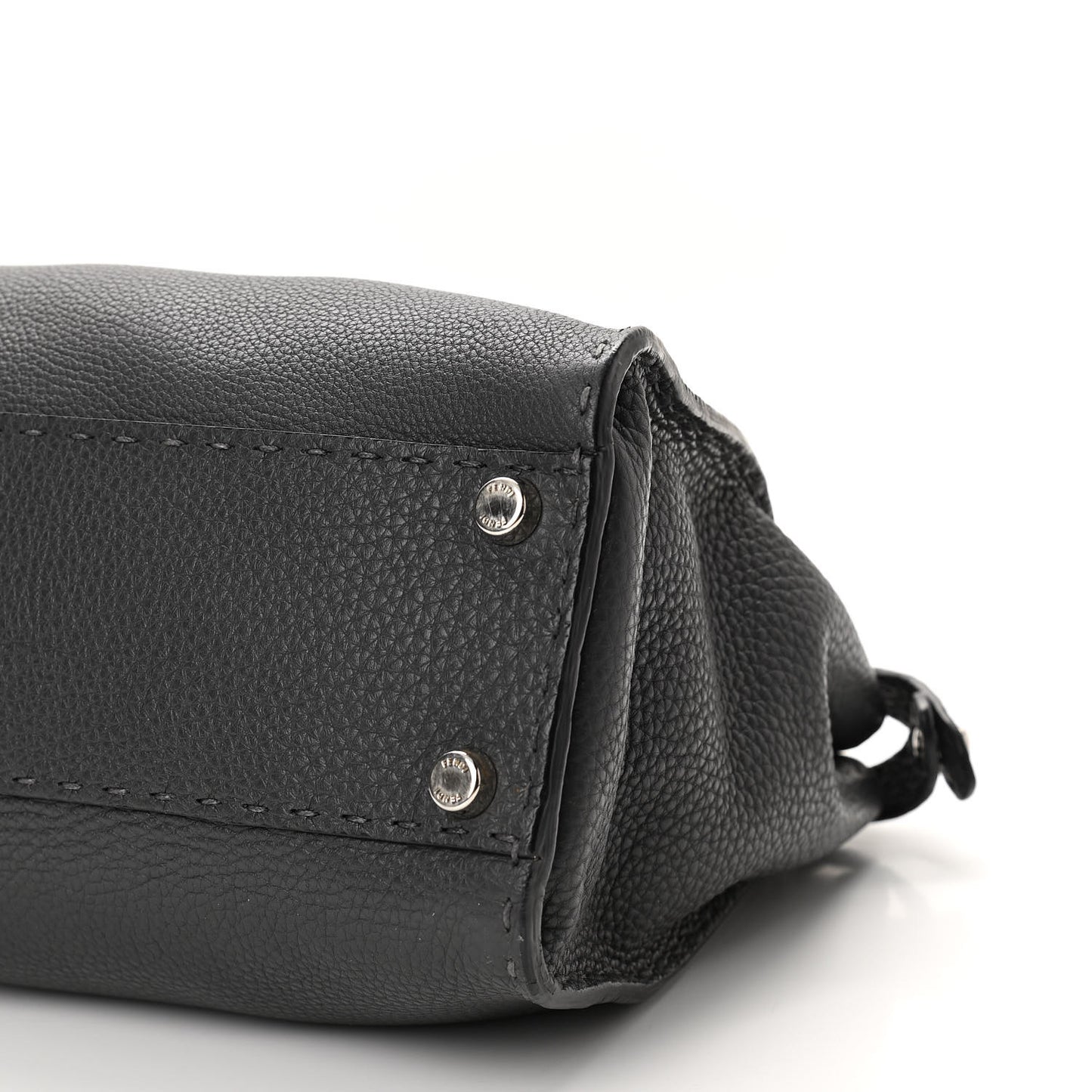 Cuoio Romano Selleria Bi-Color Medium Peekaboo Iconic Satchel Asfalto Latte