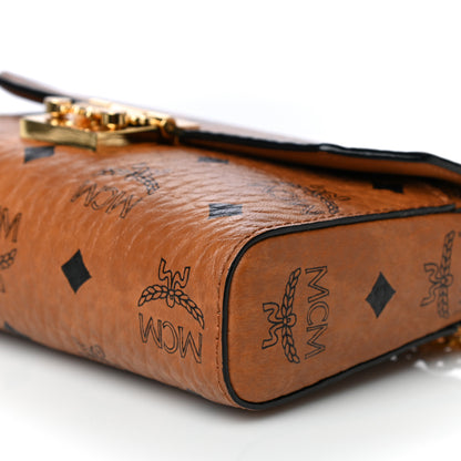 MCM Visetos Small Millie Crossbody Bag Cognac 8 of 19