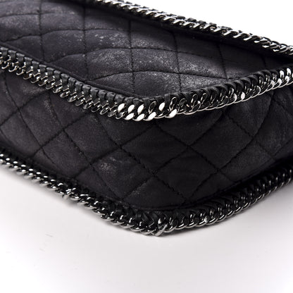 Stella McCartney Shaggy Deer Quilted Falabella Shoulder Bag Black 8 of 8