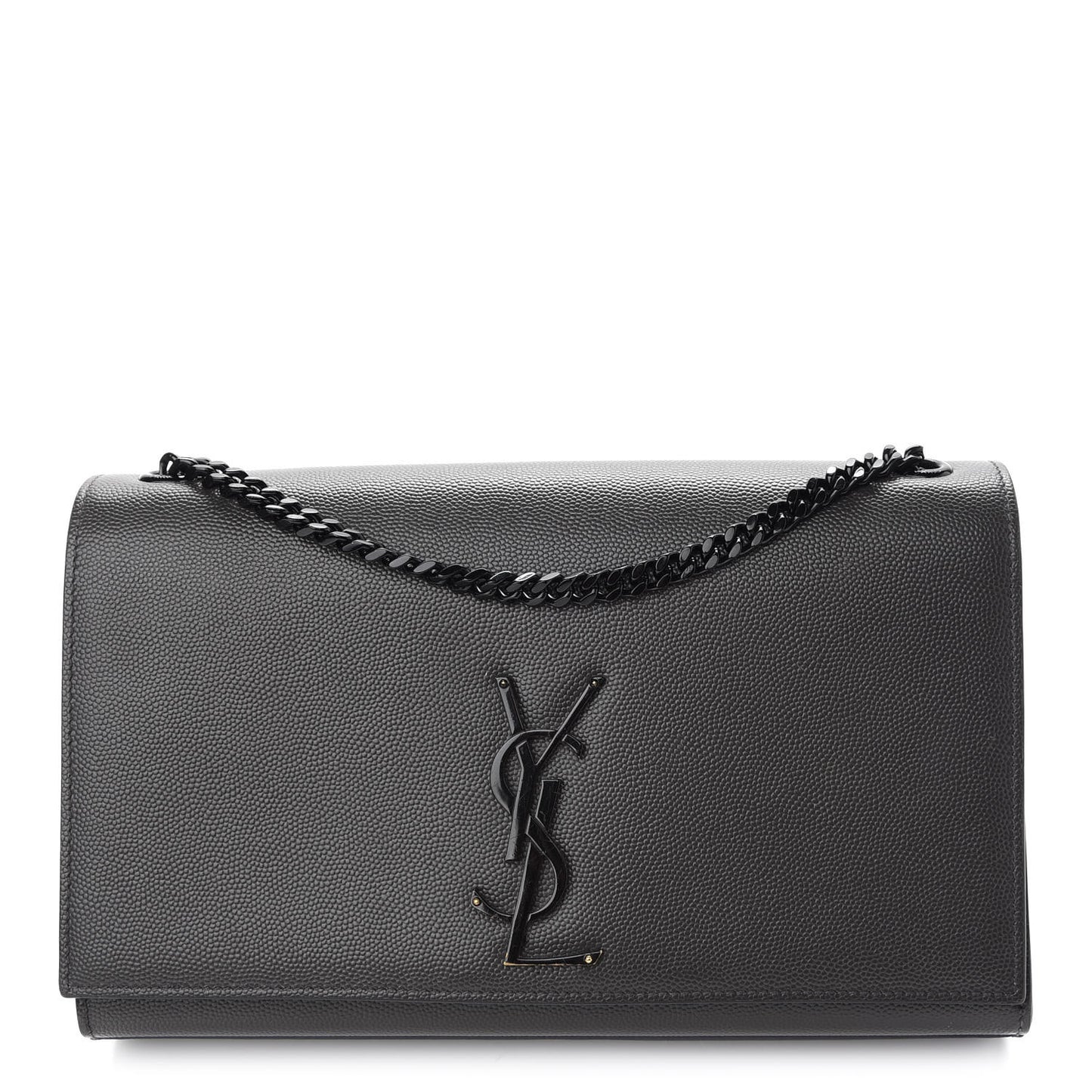 Grain De Poudre Medium Classic Monogram Kate Satchel Coal