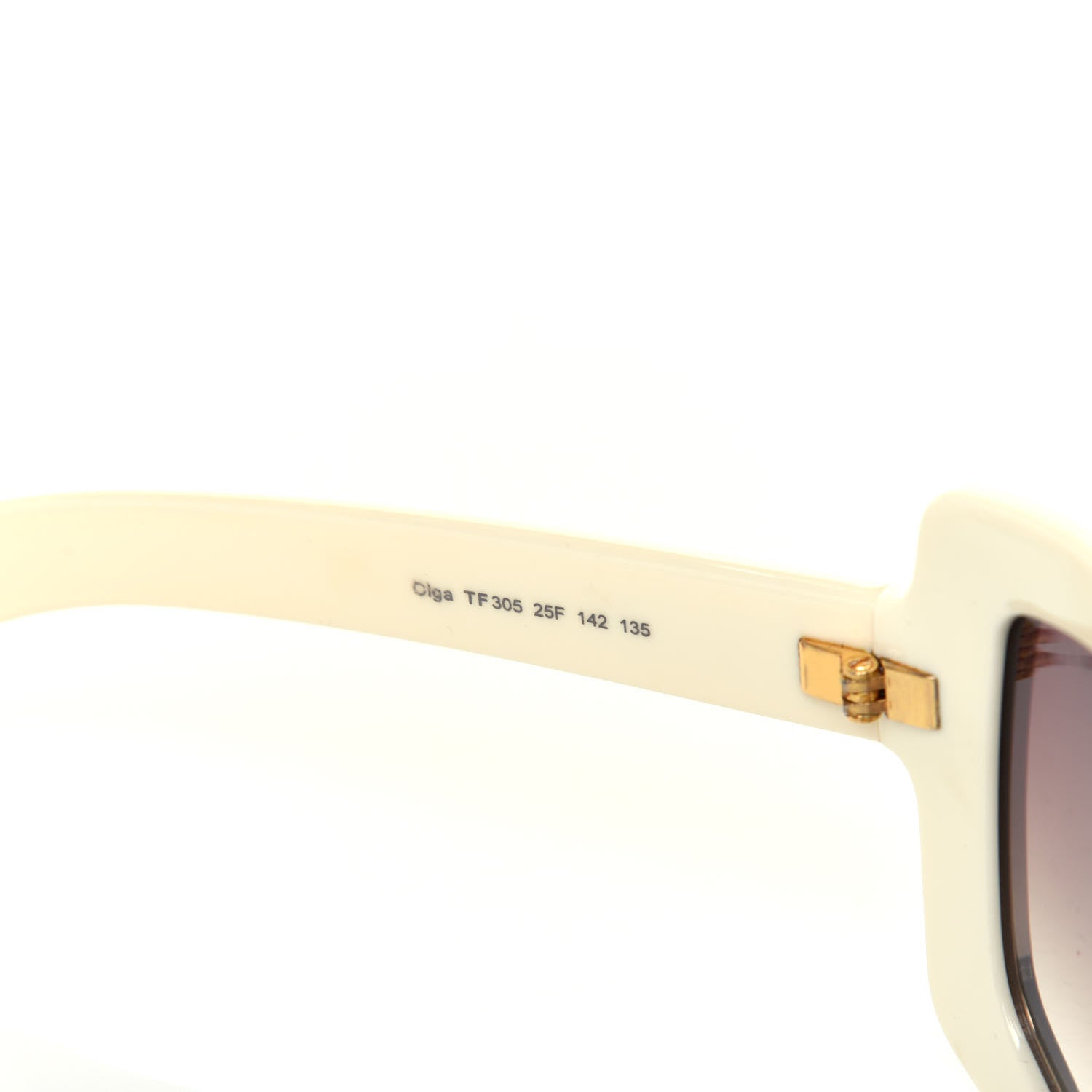 Tom Ford Olga Square Shield Sunglasses TF305 White 6 of 8