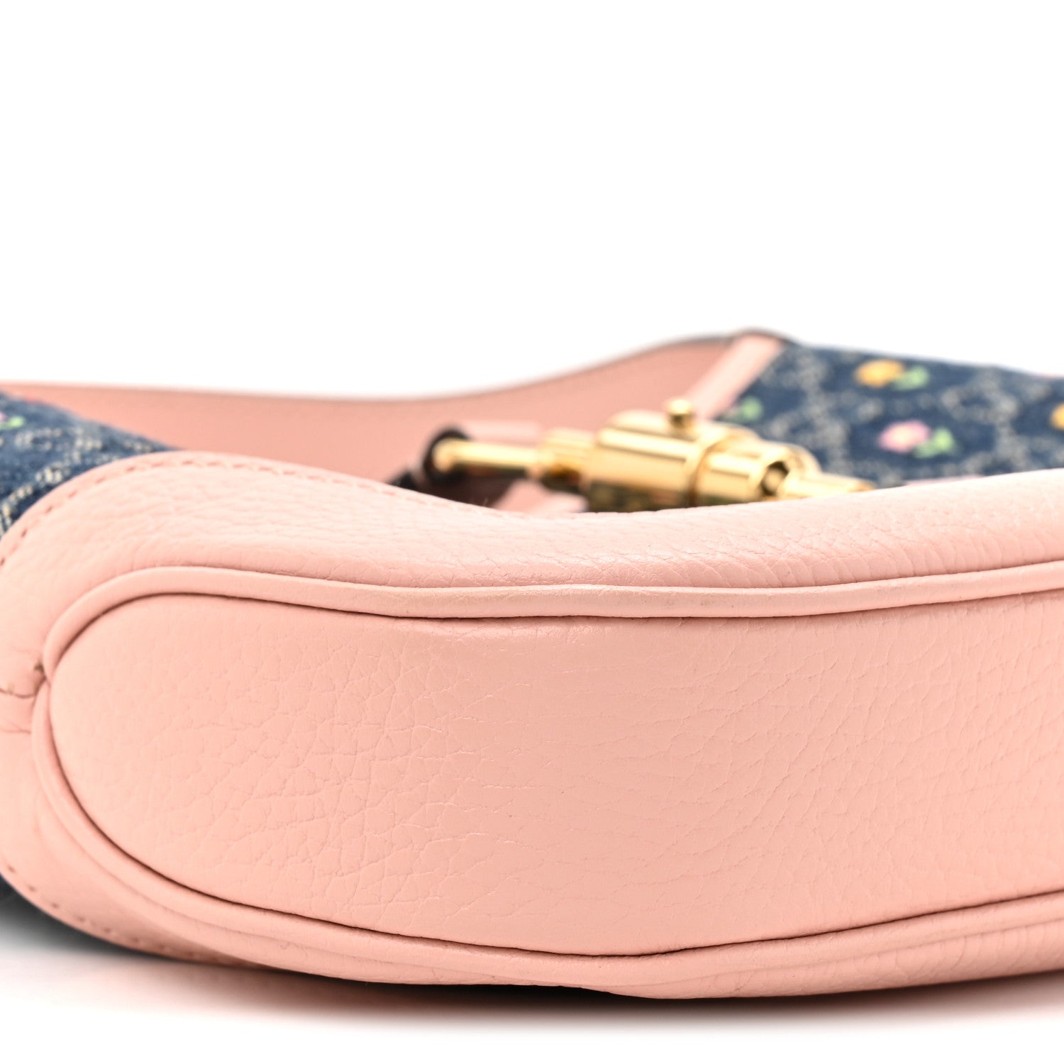 Gucci New Denim GG Monogram Calfskin Love Parade Small Jackie 1961