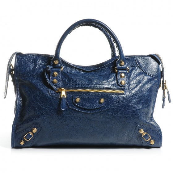 Agneau Giant 12 Gold Hardware City Bleu Mineral