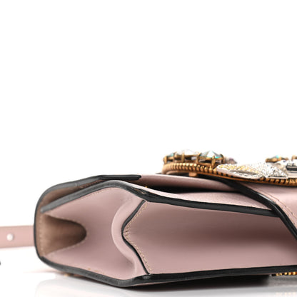 Miu Miu Goatskin Madras Soft Calf Crystal Embellished Shoulder Bag Mughetto 8 of 10