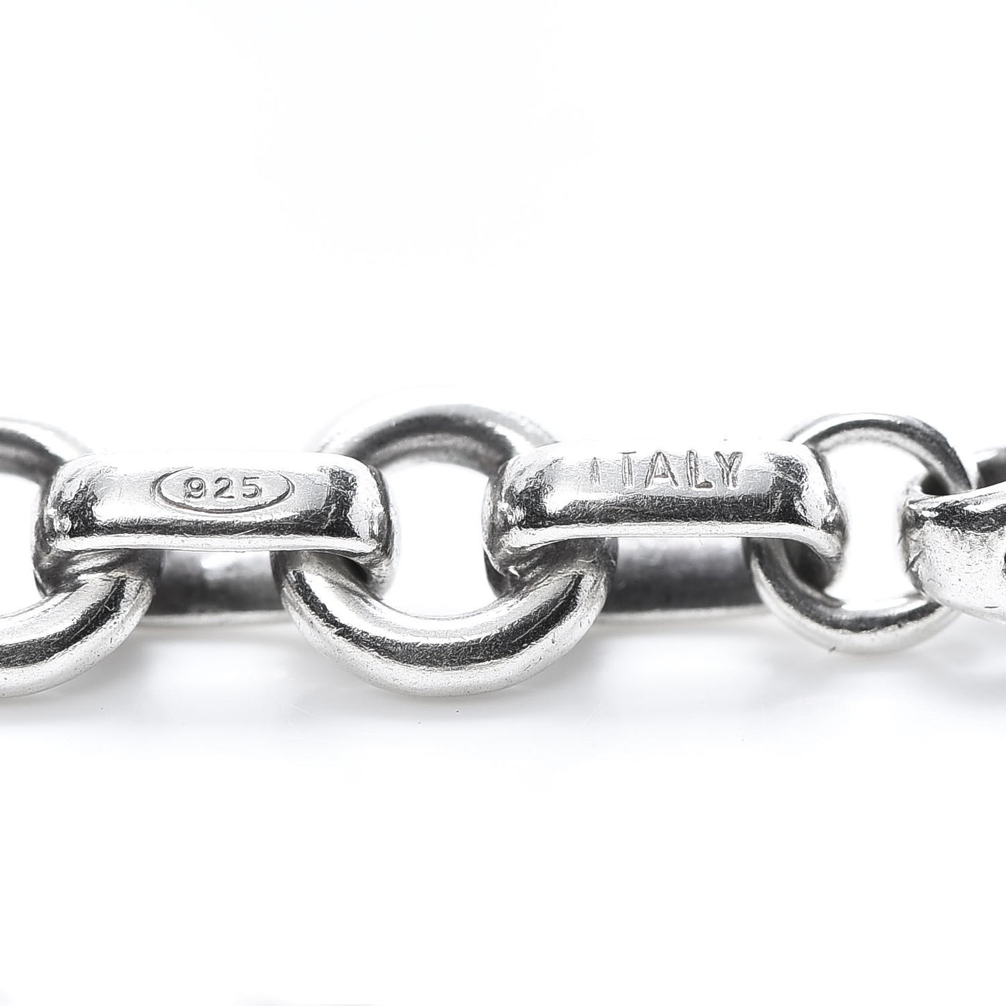 Sterling Silver Round Chain Link Bracelet