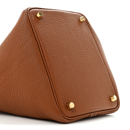 Hermes Taurillon Clemence Picotin Lock 18 PM Gold 9 of 11