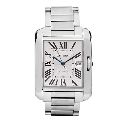Cartier Stainless Steel 36mm Tank Anglaise Automatic Watch 2 of 12