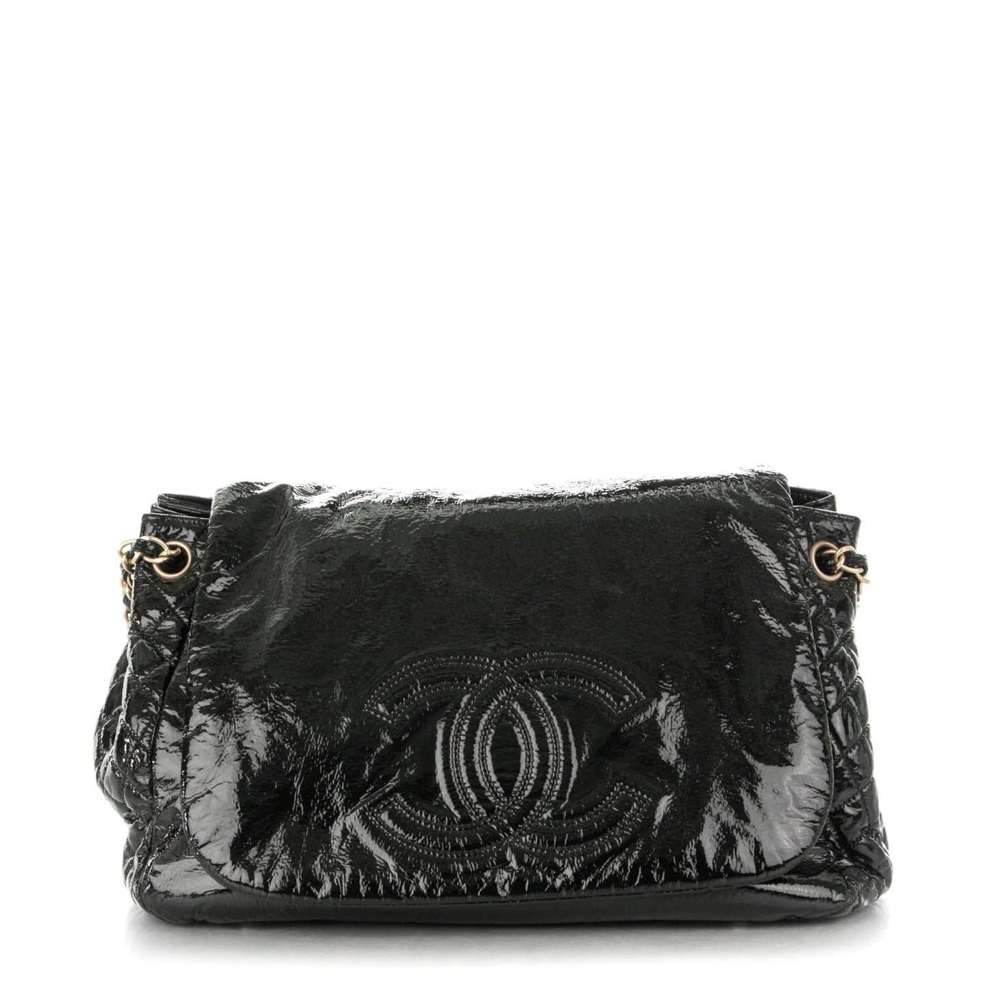 Vinyl XL Rock and Chain Flap Black