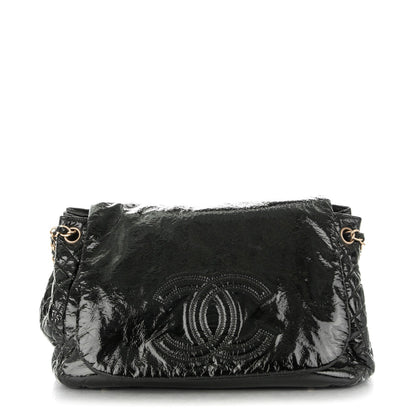 Chanel Vinyl XL Rock and Chain Flap Black 1 of 7
