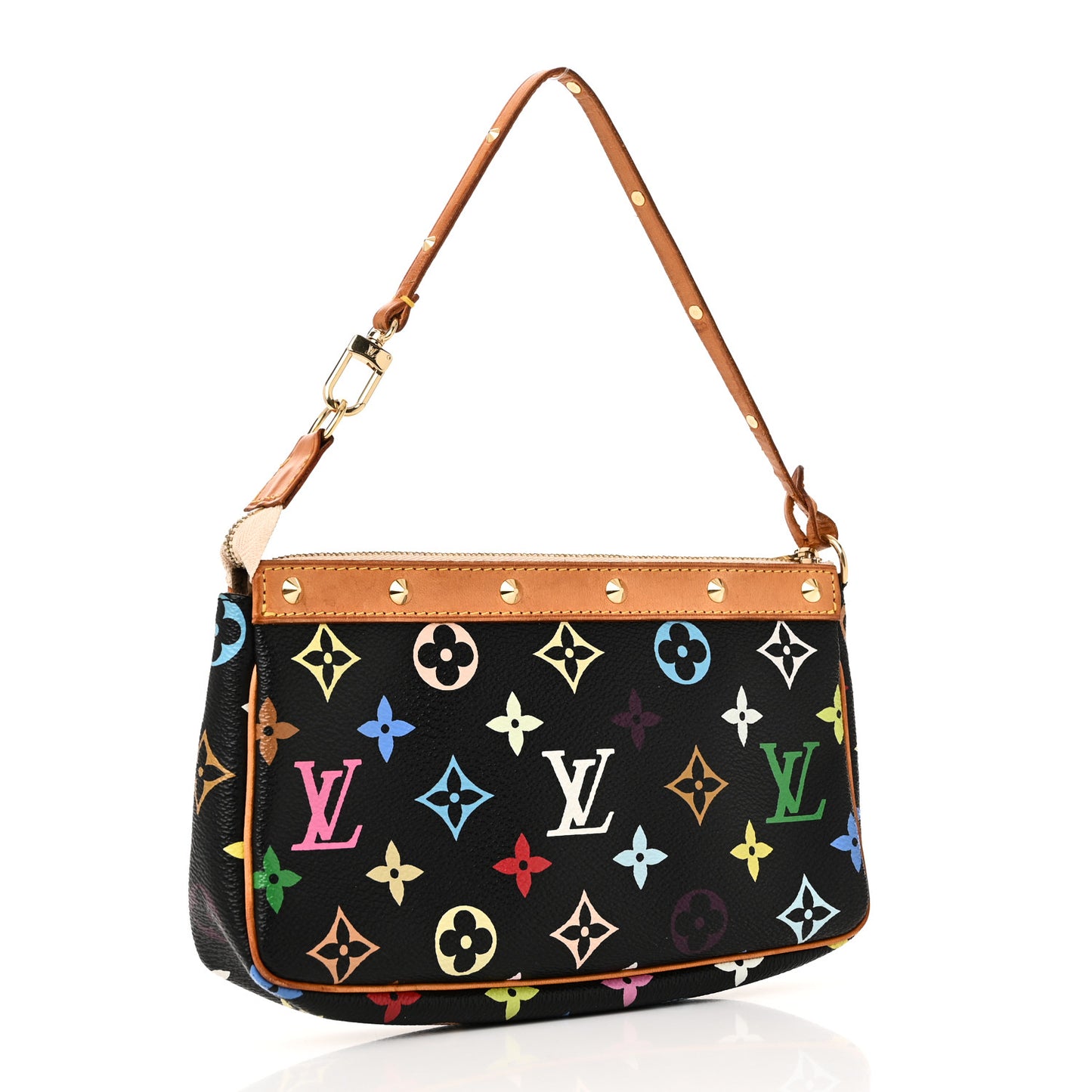 Monogram Multicolor Pochette Accessories Black