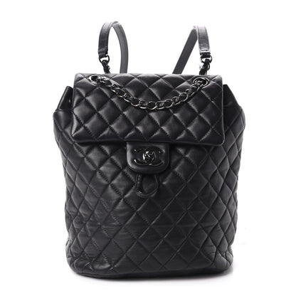 Chanel Lambskin Quilted Small Urban Spirit Backpack Navy 1 of 10