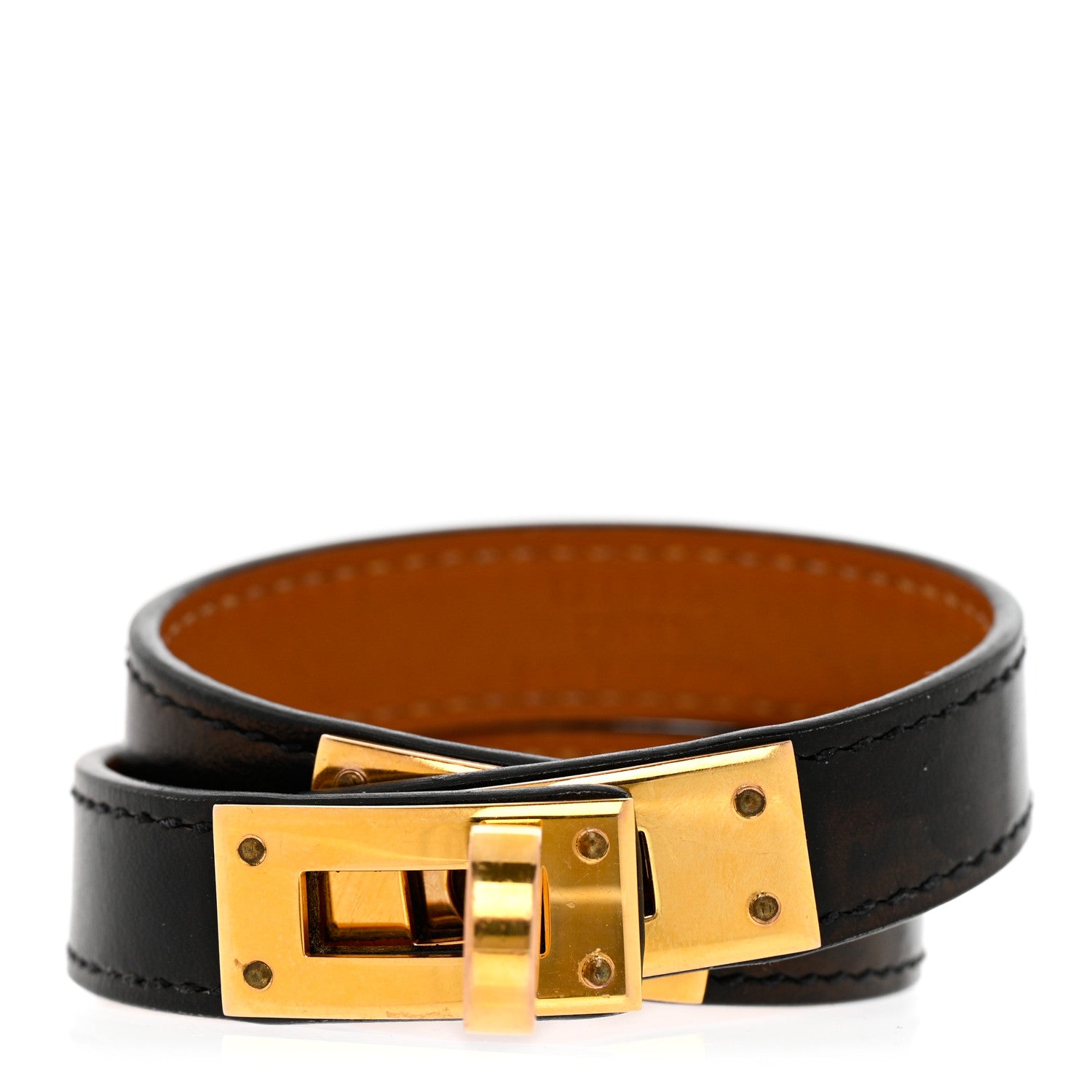 Hermes Box Kelly Double Tour Bracelet XS Black 1 of 7