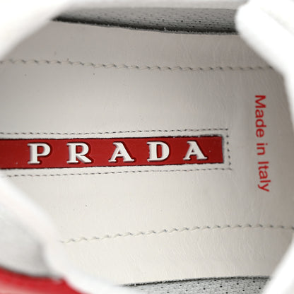 Prada Patent America's Cup Patchwork Sneakers 37.5 Red 8 of 10