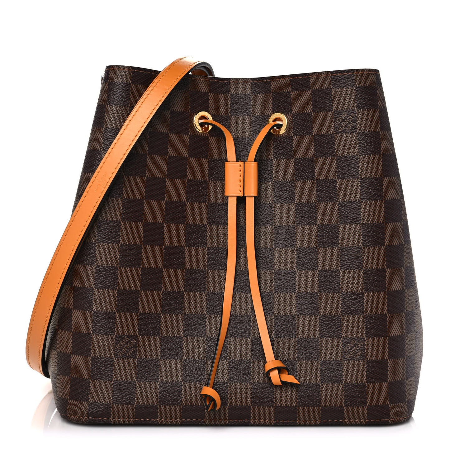 Damier Ebene Neonoe MM Safran