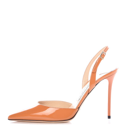 Jimmy Choo Patent Tarida Slingback Pumps 37 Spice 1 of 8