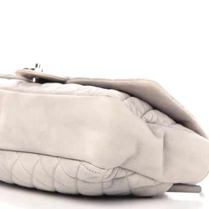 Chanel Lambskin Quilted Jumbo Coco Rain Flap Grey 7 of 12