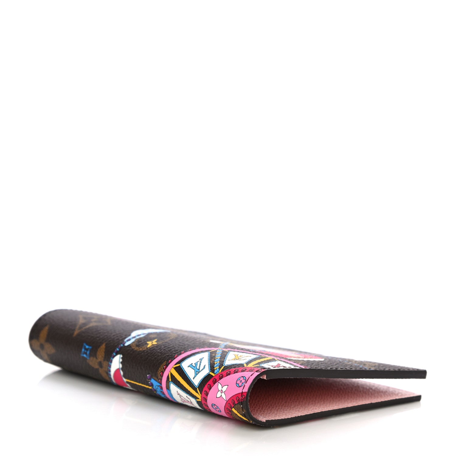 Louis Vuitton Monogram 2020 Christmas Animation Big Wheel Passport Cover Rose Ballerine 4 of 10