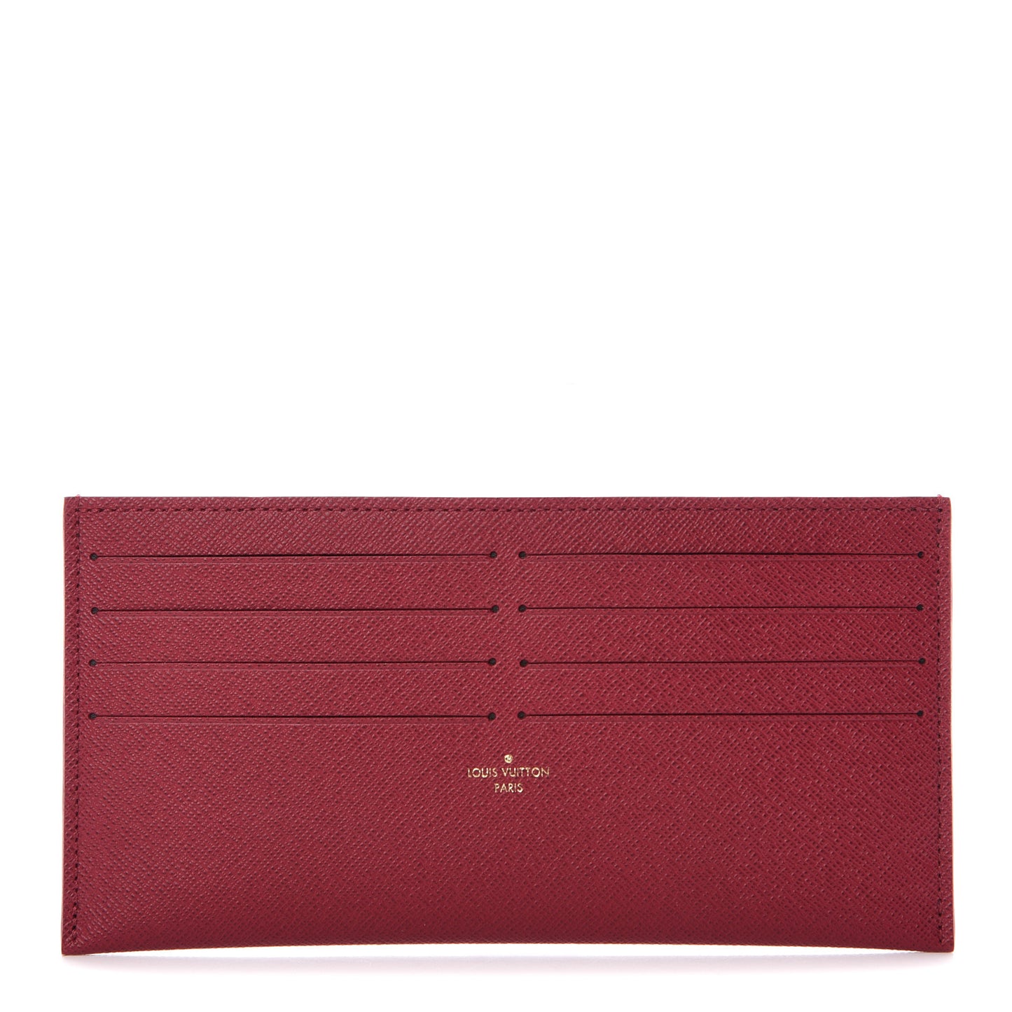 Calfskin Felicie Card Holder Insert Fuchsia