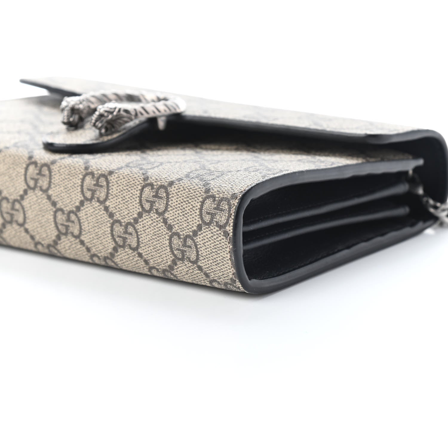 Gucci GG Supreme Monogram Mini Dionysus Chain Wallet Beige Black 8 of 8