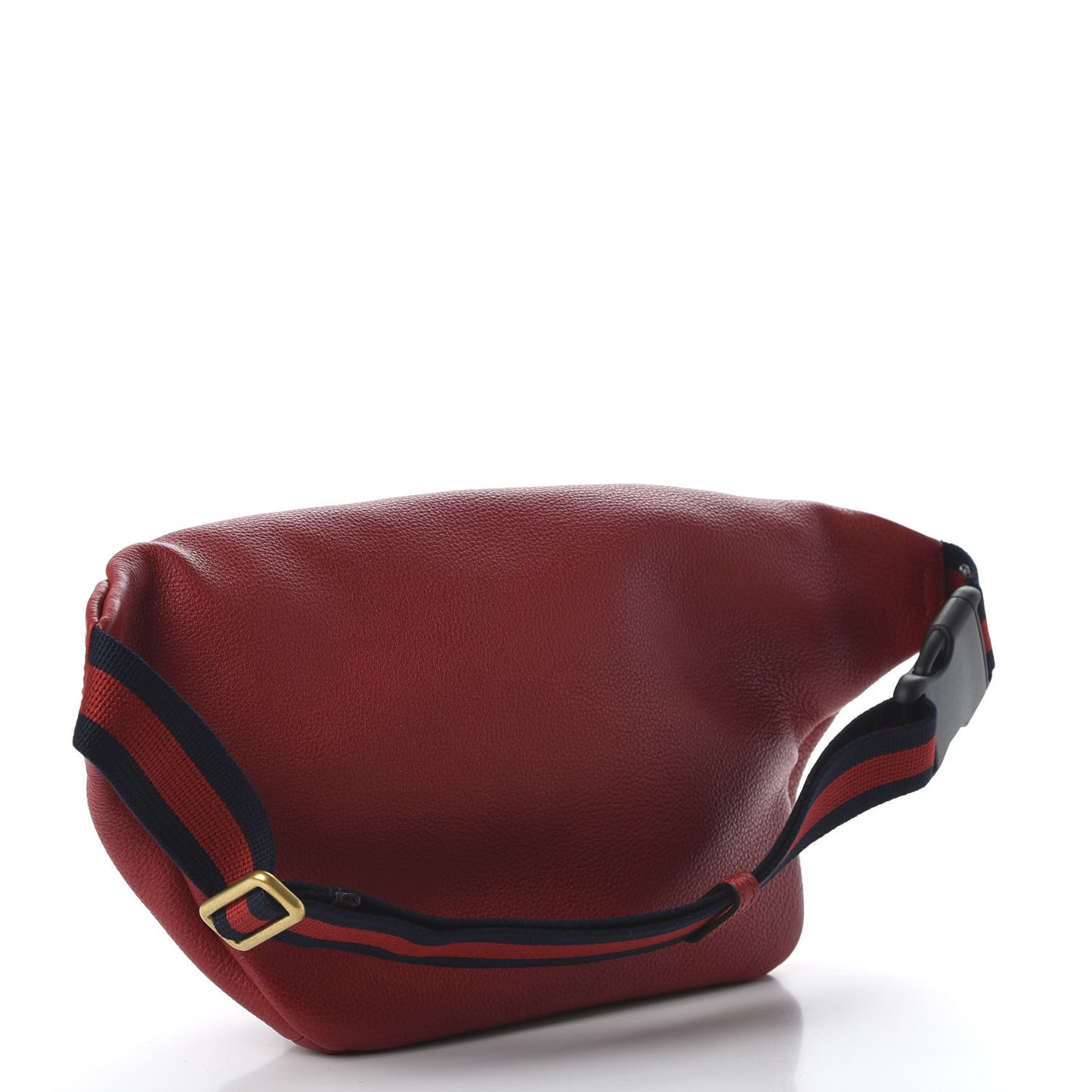 Grained Calfskin Logo Belt Bag Hibiscus Red