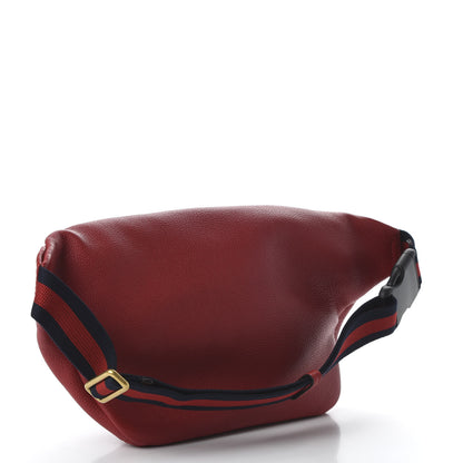 Gucci Grained Calfskin Logo Belt Bag Hibiscus Red 3 of 10