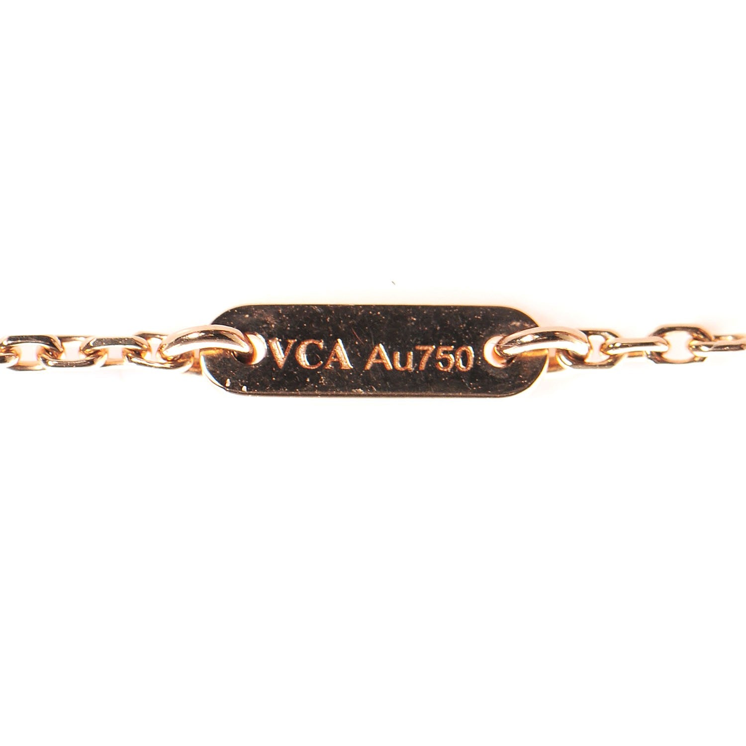 Van Cleef & Arpels 18K Rose Gold Carnelian Sweet Alhambra Heart Bracelet 5 of 5