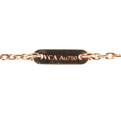 Van Cleef & Arpels 18K Rose Gold Carnelian Sweet Alhambra Heart Bracelet 5 of 5