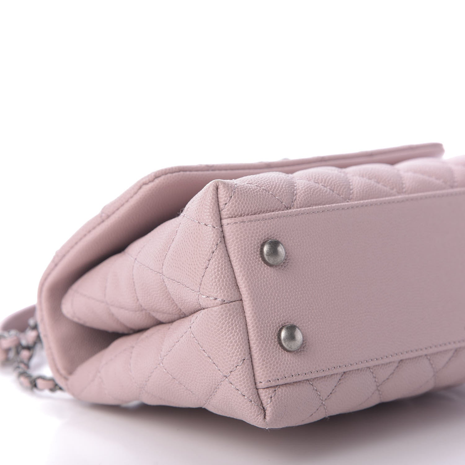 Chanel Caviar Quilted Mini Coco Handle Flap Pink 6 of 10
