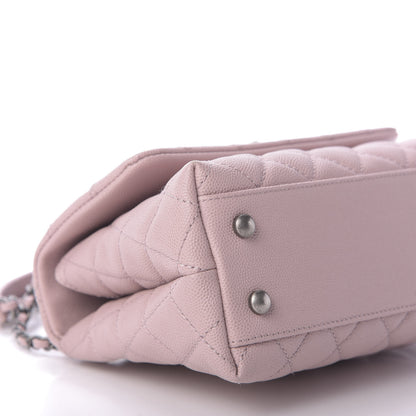 Chanel Caviar Quilted Mini Coco Handle Flap Pink 6 of 10