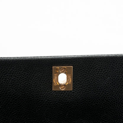 Chanel Caviar Flap Shoulder Bag Black 8 of 8