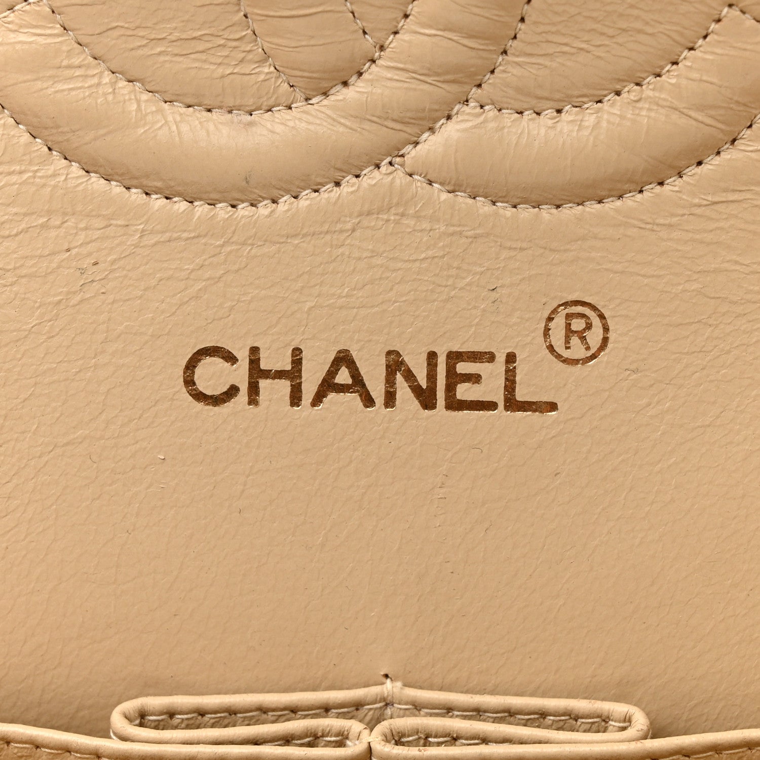 Chanel Lambskin Quilted Medium Double Flap Beige 6 of 15