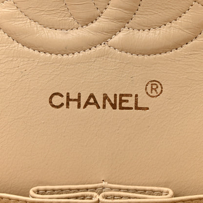 Chanel Lambskin Quilted Medium Double Flap Beige 6 of 15