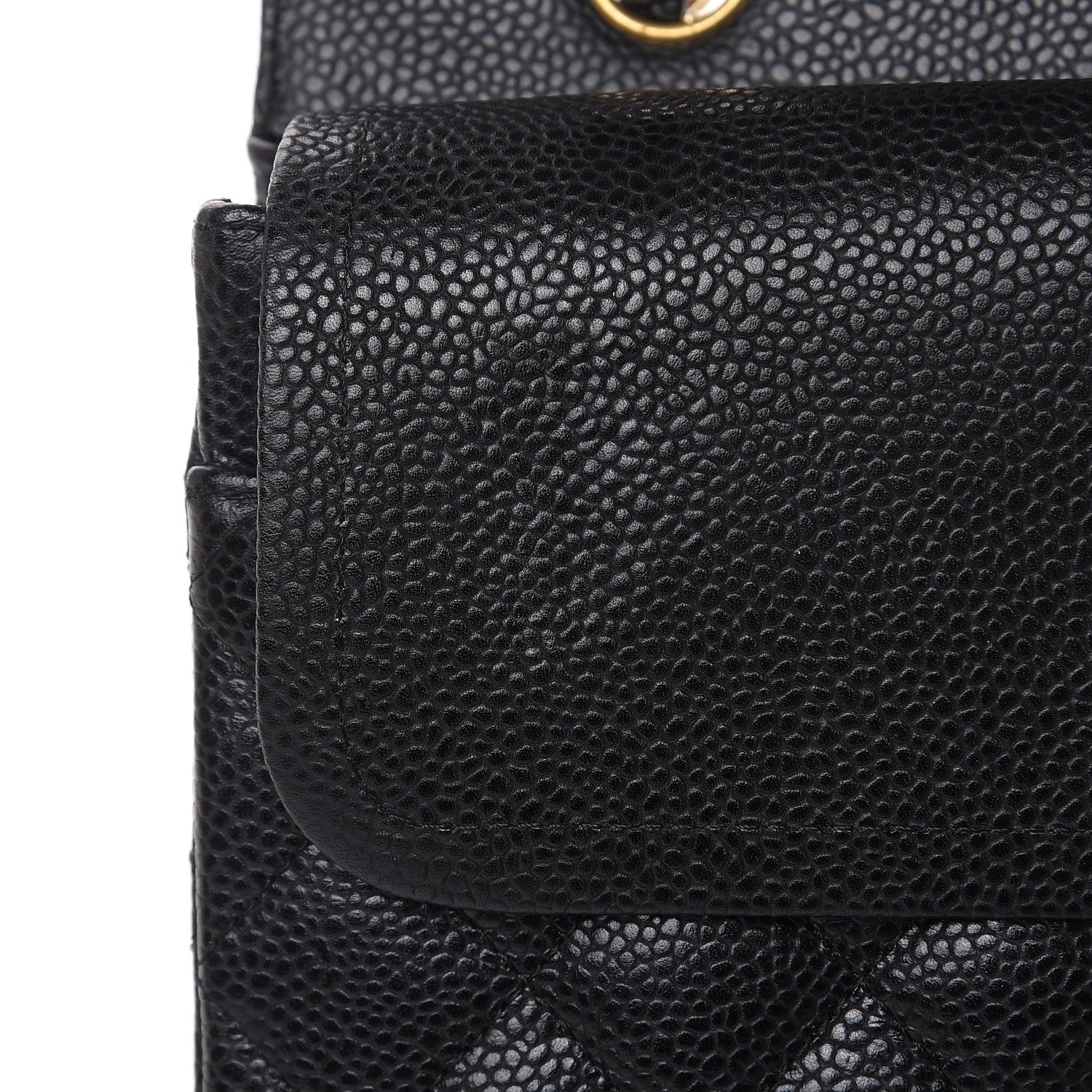 Chanel Caviar Quilted Medium Double Flap Black 14 of 17