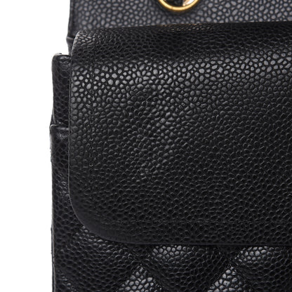 Chanel Caviar Quilted Medium Double Flap Black 14 of 17