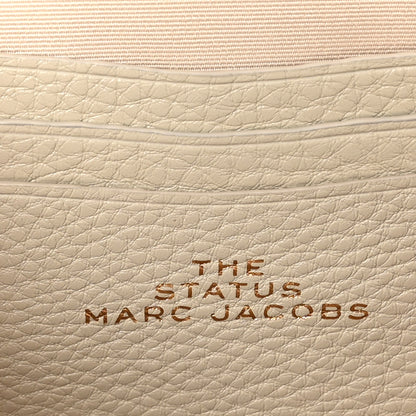 Marc Jacobs Grained Calfskin Quilted The Status Round Crossbody Oatmilk 6 of 11