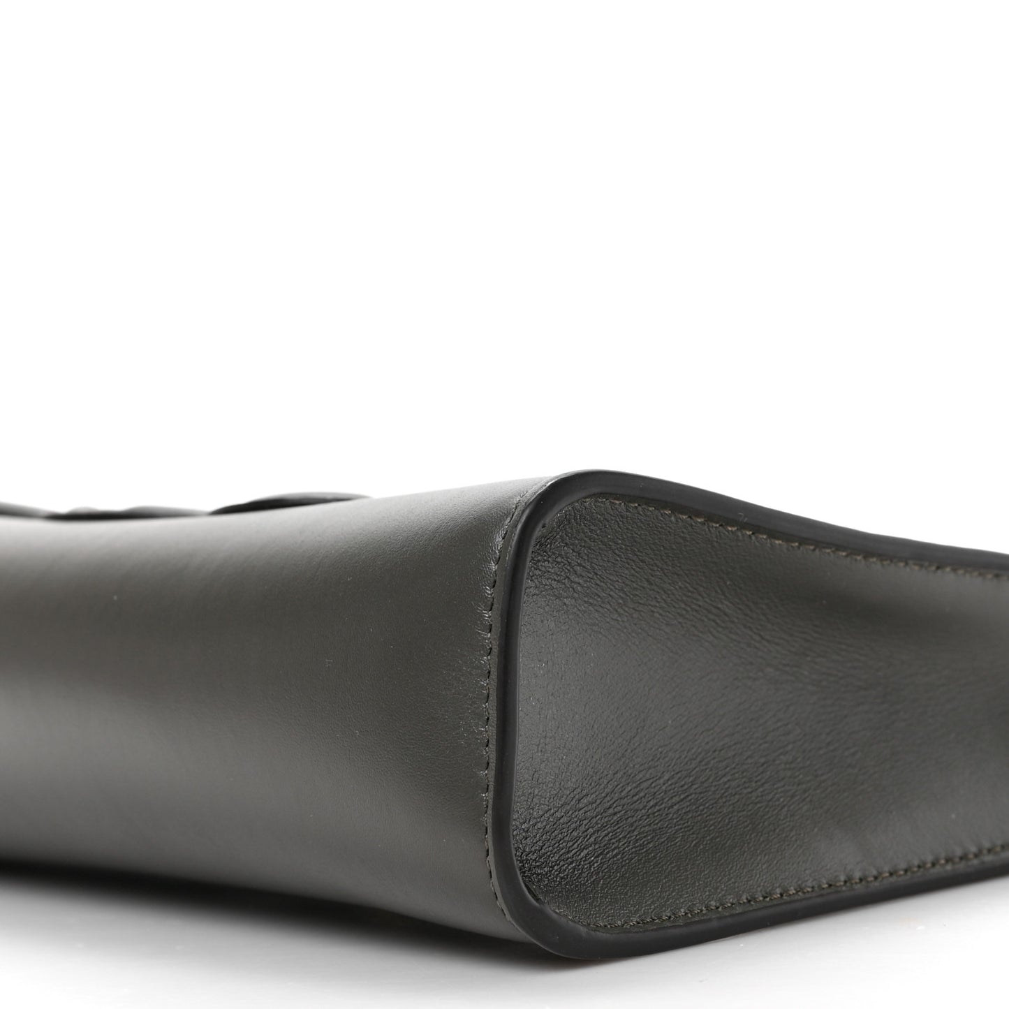 Smooth Calfskin Cuir Triomphe Shoulder Bag Dark Army