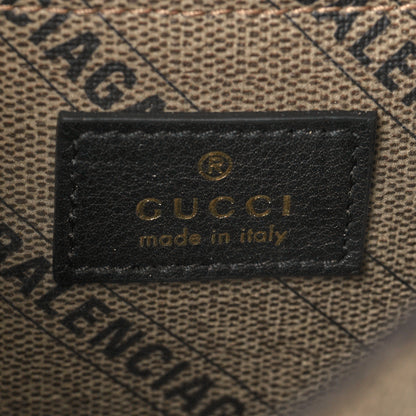 Balenciaga X GUCCI GG Supreme Monogram Small Hourglass Top Handle Bag Beige Ebony 9 of 17