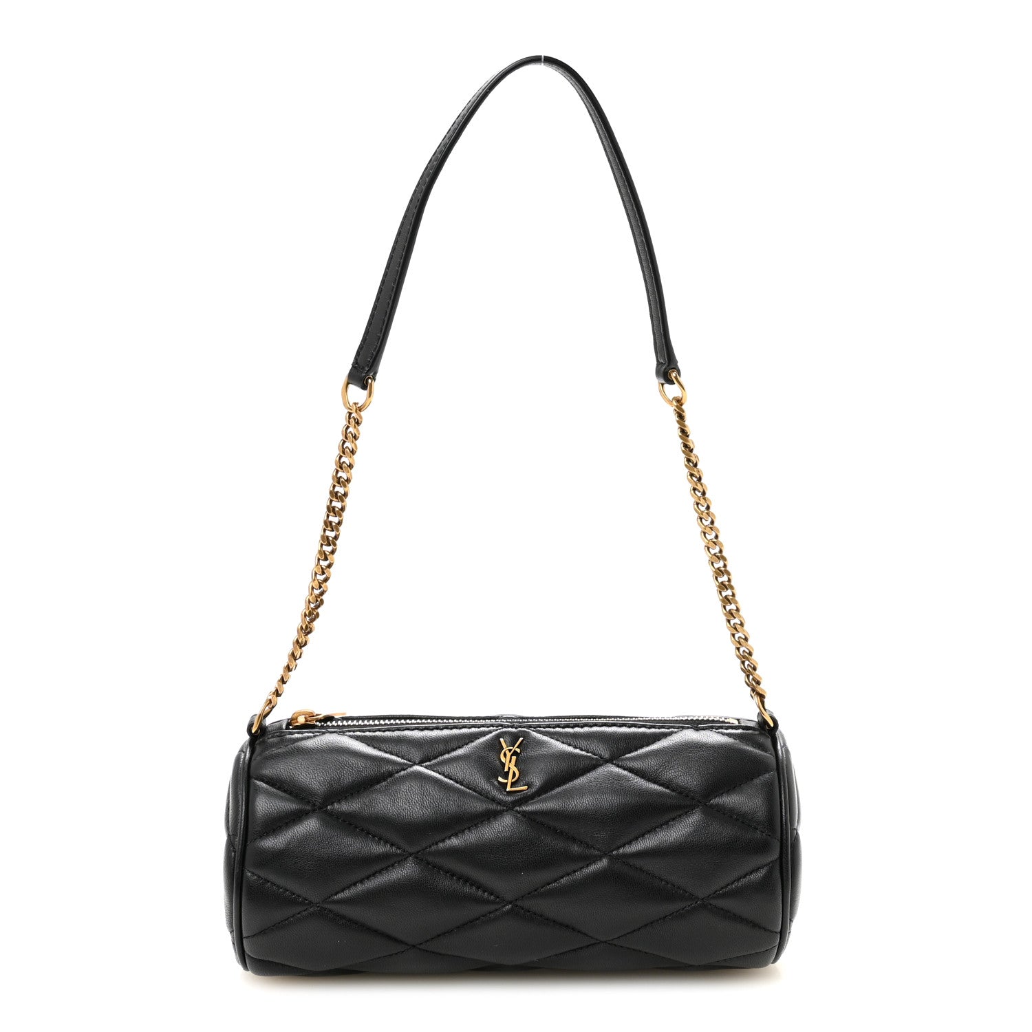 Saint Laurent Lambskin Monogram Mini Sade Tube Bag Black 1 of 10