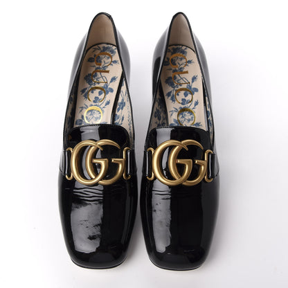 Gucci Vernice GG Victoire 55mm Loafer Pumps 38 Black 5 of 12