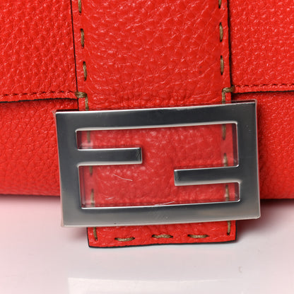 Fendi Cuoio Romano Selleria Large Baguette Papavero 8 of 14