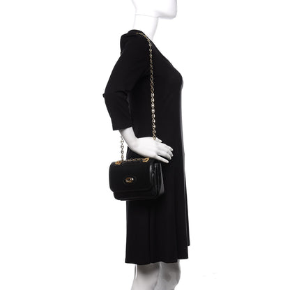 Gucci Azalea Calfskin Mini Marina Chain Shoulder Bag Black 1 of 10