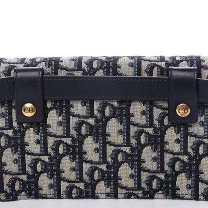 Christian Dior Oblique Saddle Belt Bag Blue 11 of 13