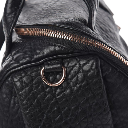 Alexander Wang Pebbled Lambskin Rockie Black Rose Gold Hardware 9 of 9